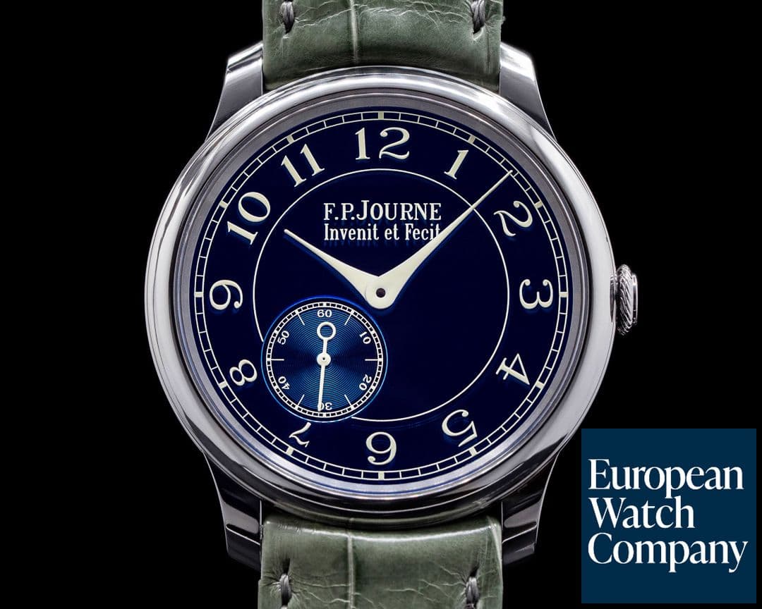 Image of F. P. Journe Chronometre Bleu Tantalum Blue Dial