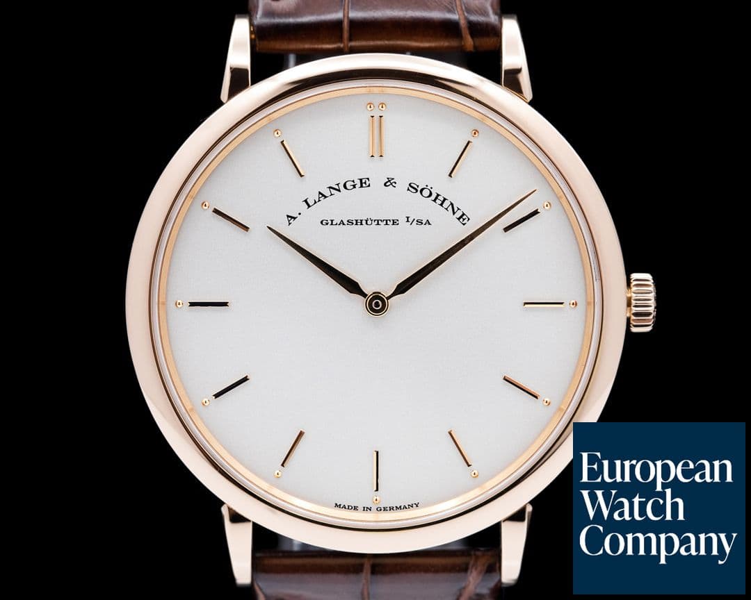 Image of A. Lange and Sohne Saxonia Thin Manual Wind 18K Rose Gold 40mm