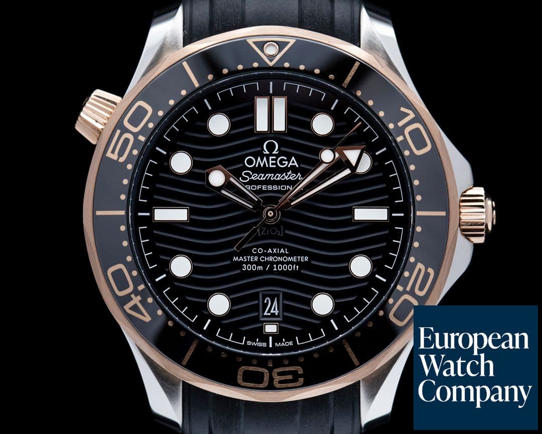 Image of Omega Seamaster Diver 300M Black SS / 18k Rose Gold 2021
