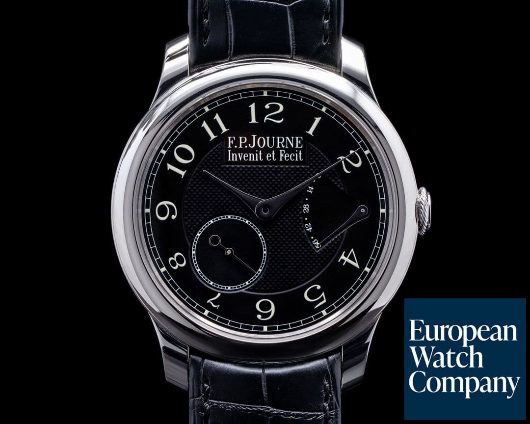 Image of F. P. Journe Chronometre Souverain Platinum 40MM BLACK LABEL FULL SET