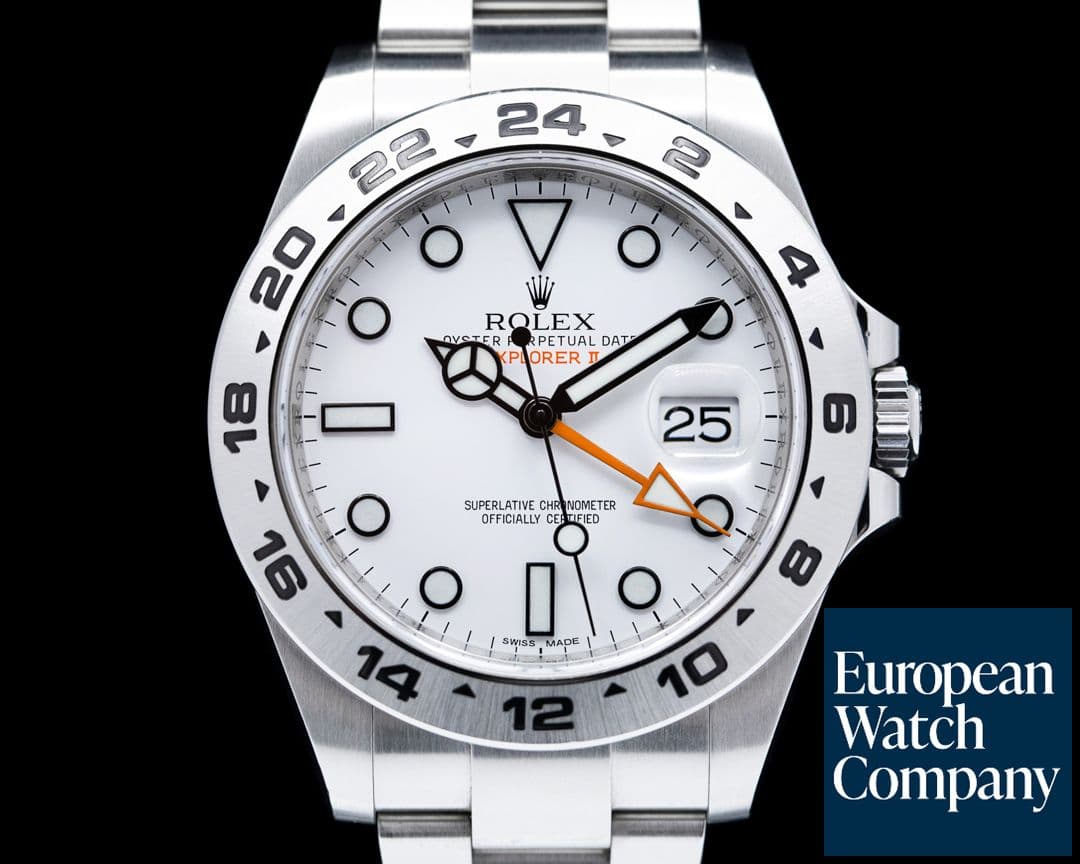Image of Rolex Explorer II 216570 White Dial SS 