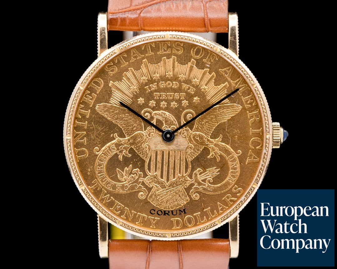 Image of Corum United States $20 Double Eagle Coin 1897 YG Manual Winding 