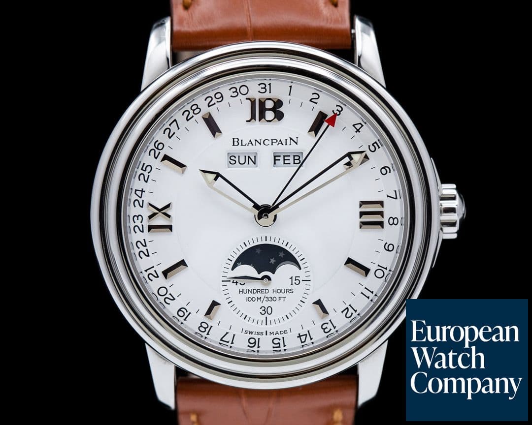 Image of Blancpain Triple Date Moon White Dial Steel