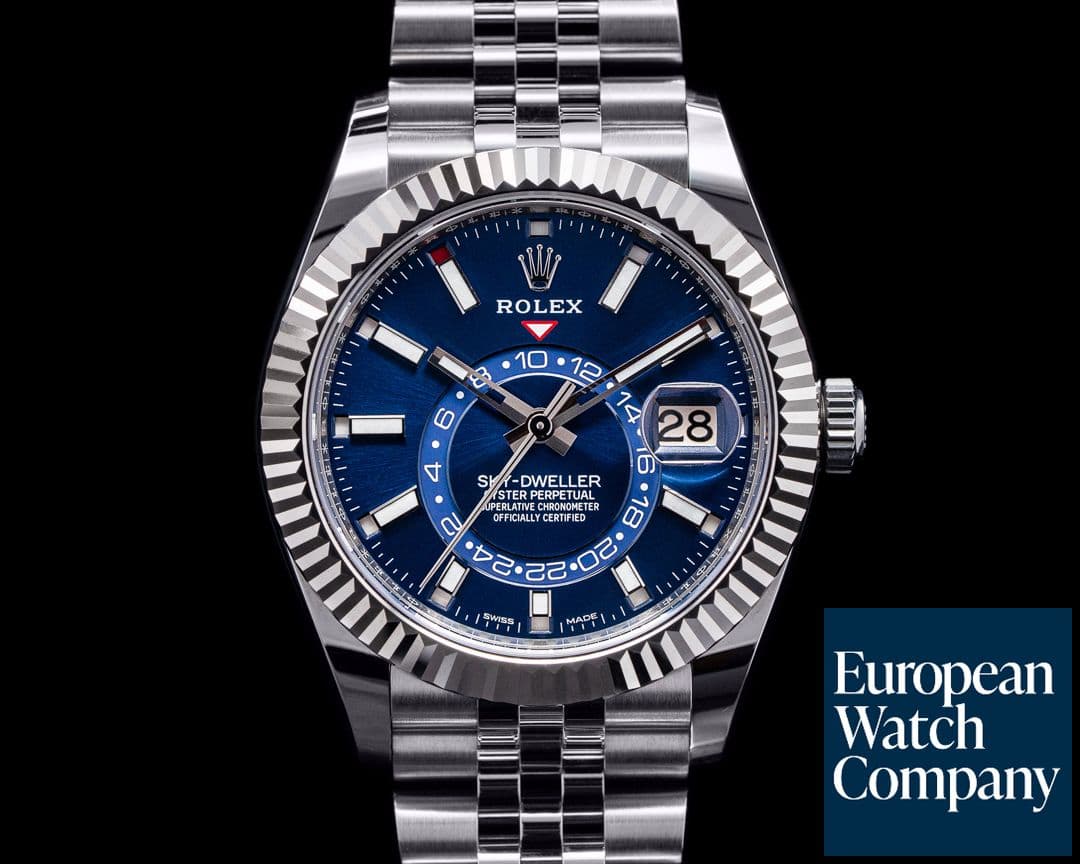Image of Rolex Sky Dweller 326934 Steel Blue SS / Jubilee 2021 UNWORN