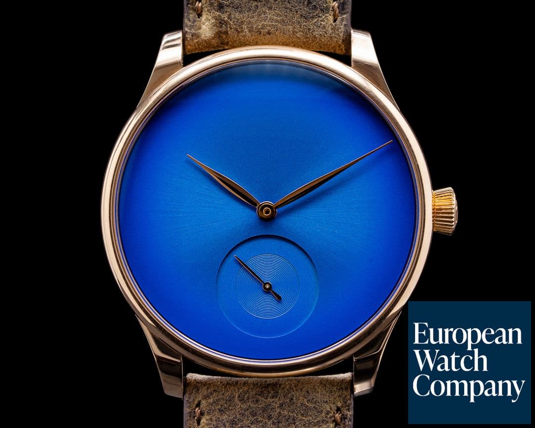 Image of H. Moser and Cie. Venturer Purity Blue Fume Dial 18k RG Small Seconds LIMITED