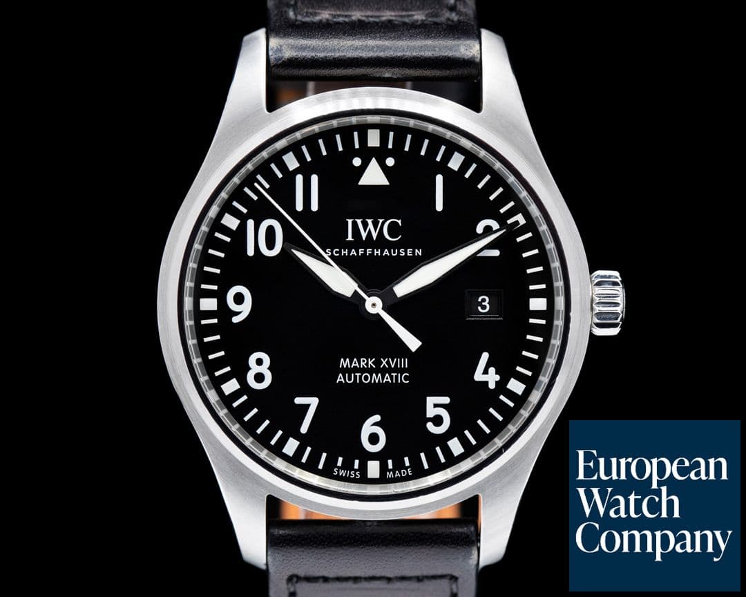 Image of IWC Mark XVIII Black Dial SS 