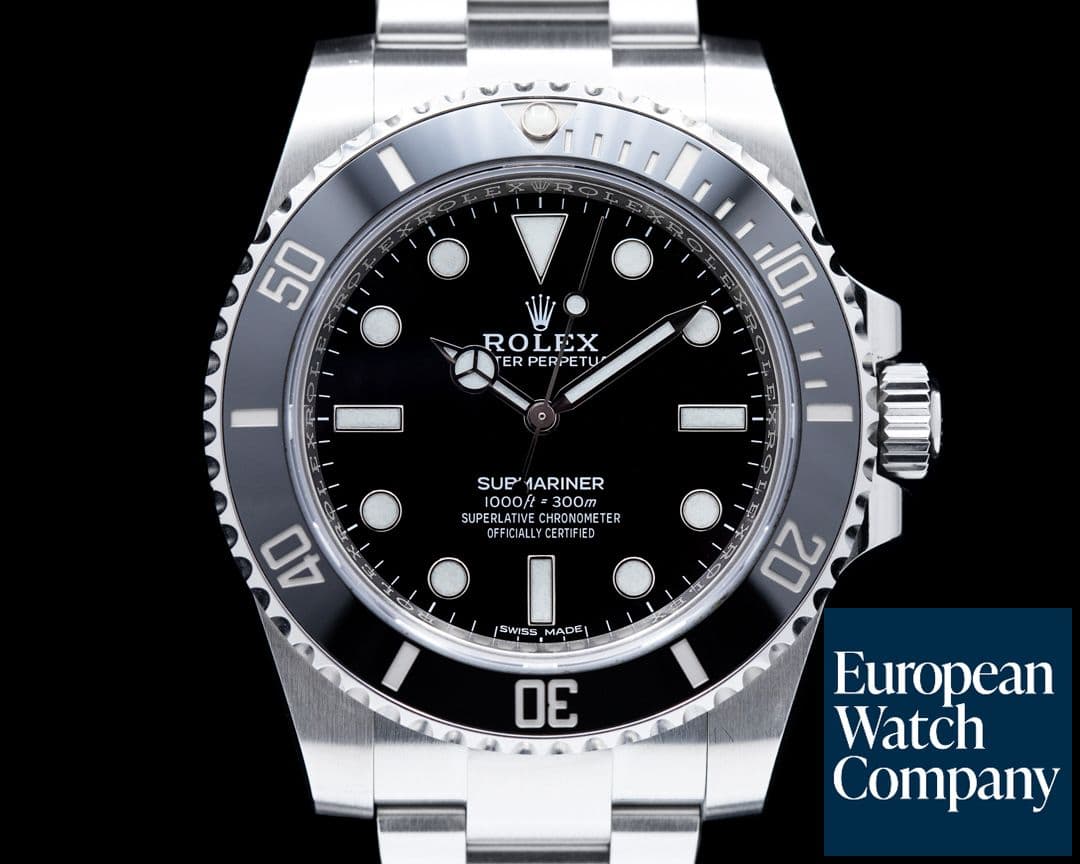 Image of Rolex Submariner 114060 No Date Ceramic Bezel SS 2020