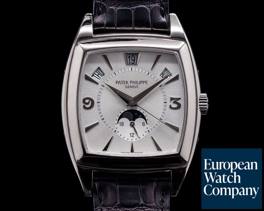 Image of Patek Philippe Gondolo Calendario 5135G 18K White Gold Silver Dial 