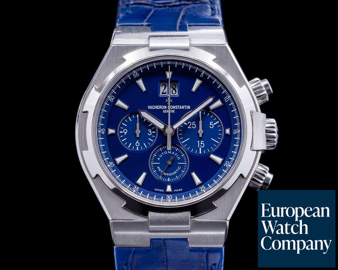 Image of Vacheron Constantin Overseas 49150 Chronograph Blue Dial SS FULL SET 