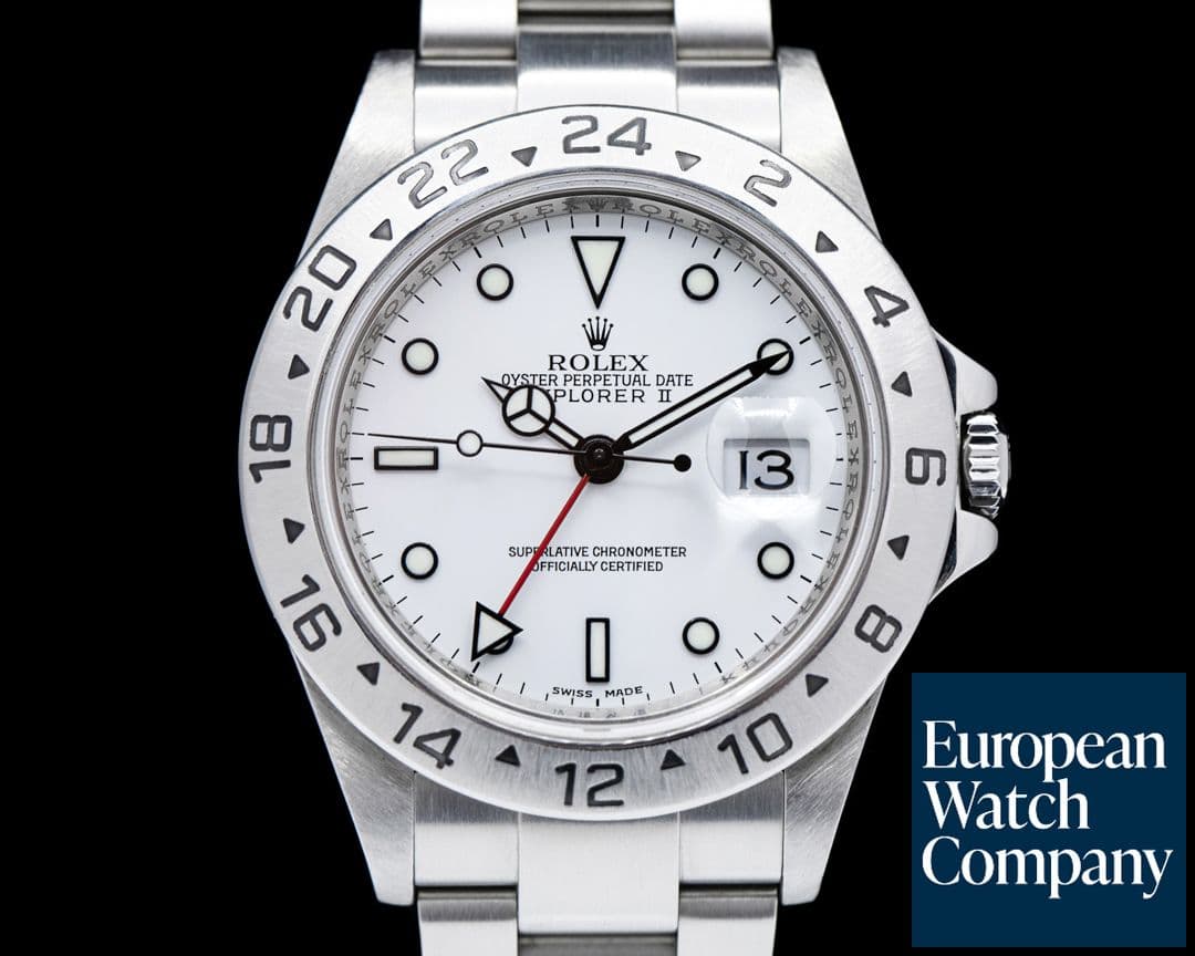 Image of Rolex Explorer II 16570 White Dial SS