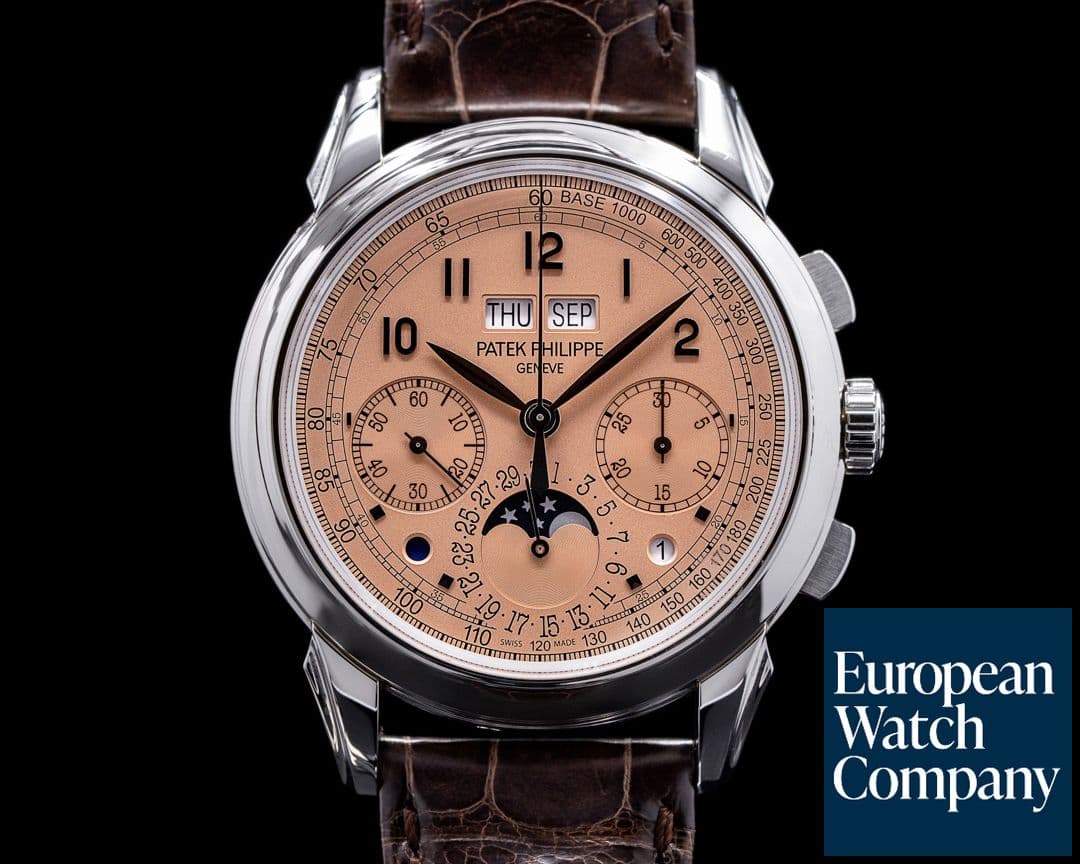 Image of Patek Philippe 5270P Perpetual Calendar Chronograph Platinum Salmon Dial UNWORN