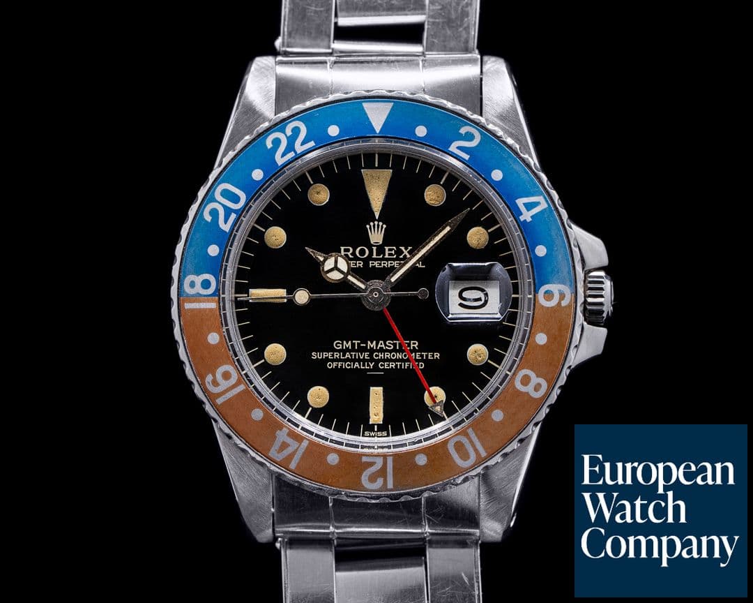 Image of Rolex Vintage GMT Master 1675 Gilt Dial UNDERLINE Pepsi circa 1963