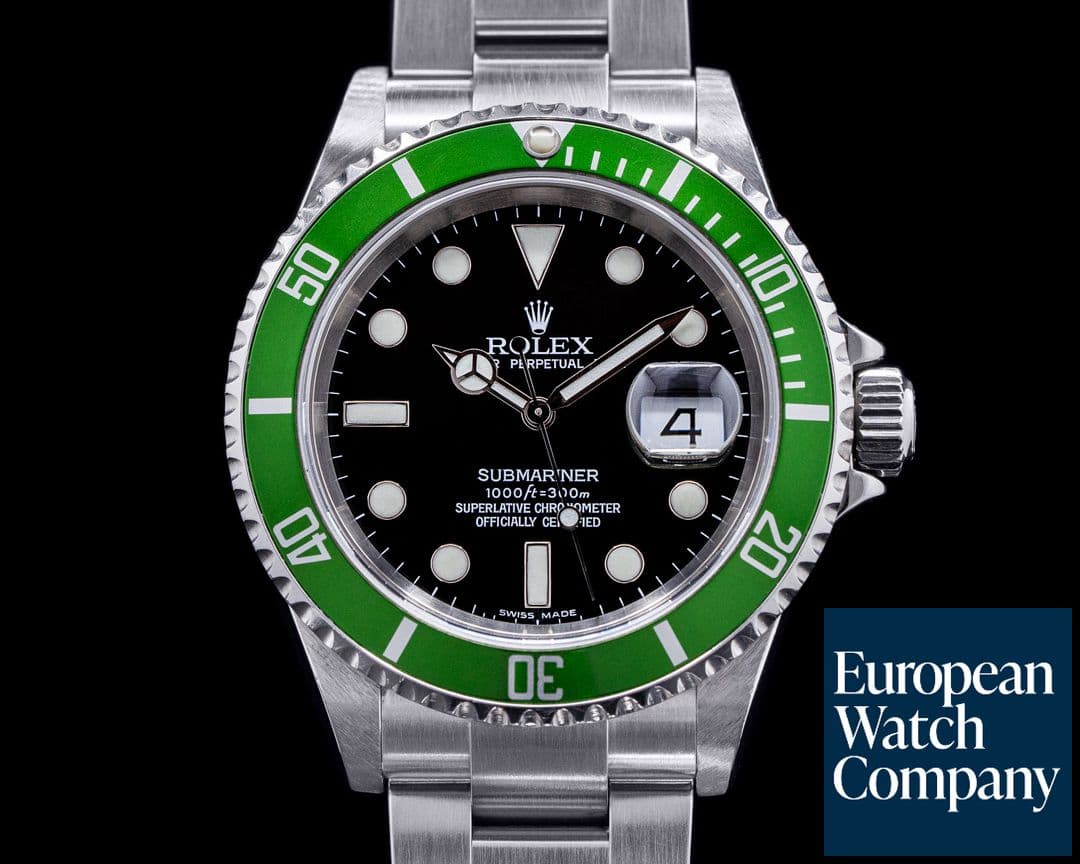Image of Rolex Submariner 50th Anniversary "Kermit" SS Green Bezel SHARP