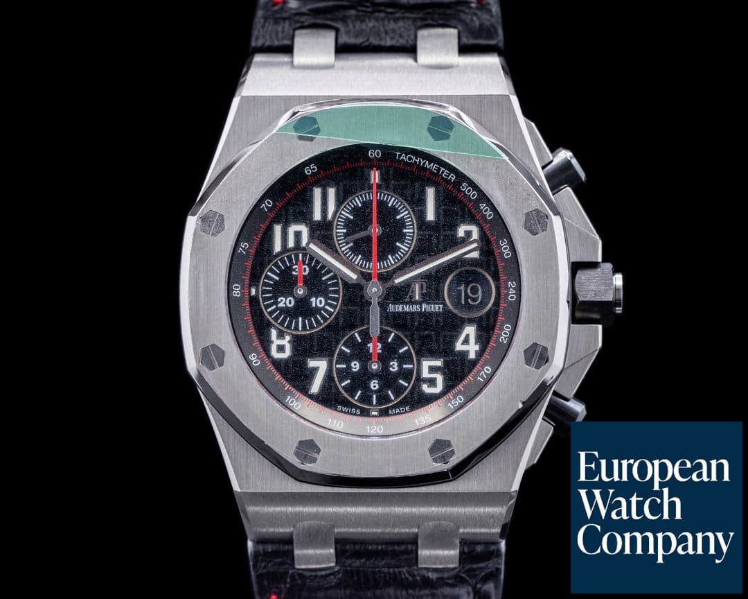 Image of Audemars Piguet Royal Oak Offshore Chronograph "Vampire" SS / Alligator