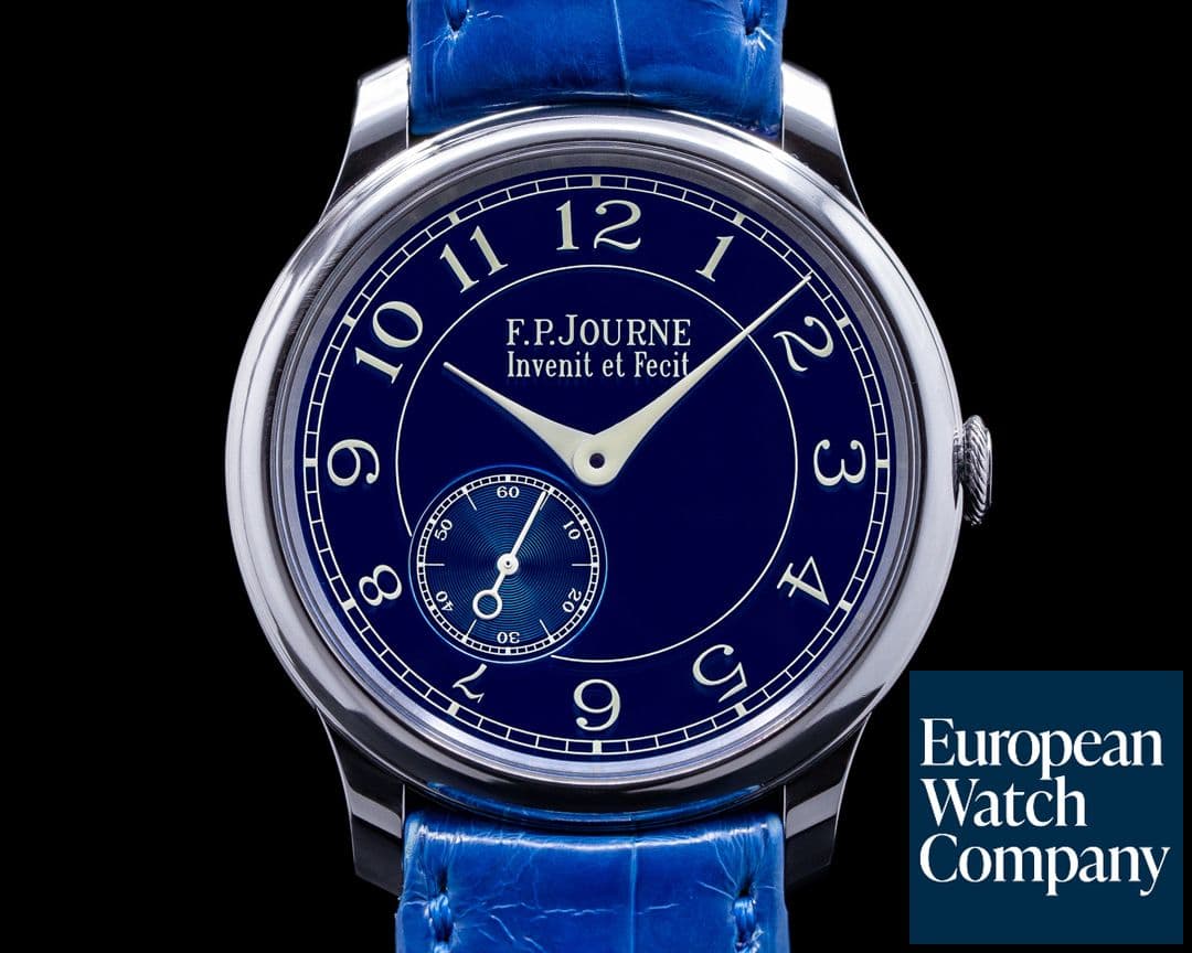 Image of F. P. Journe Chronometre Bleu Tantalum Blue Dial 