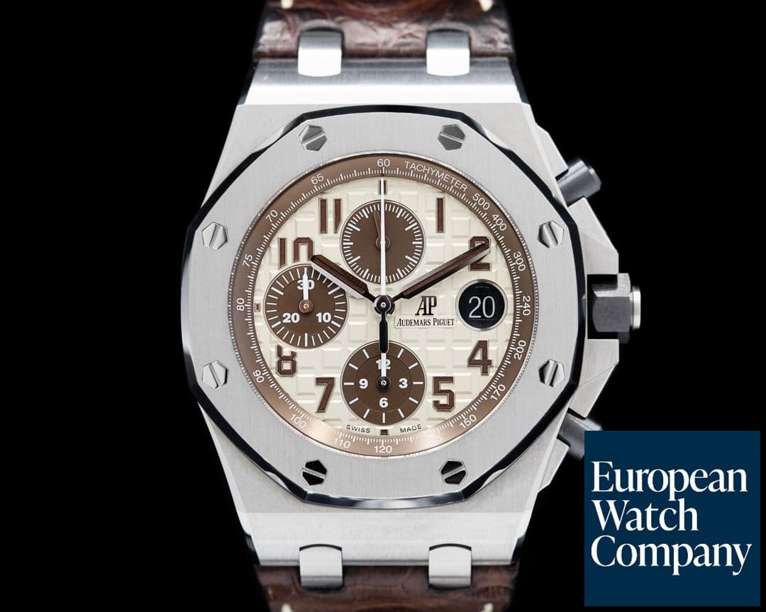 Image of Audemars Piguet Royal Oak 26470ST Offshore SAFARI SS / Alligator