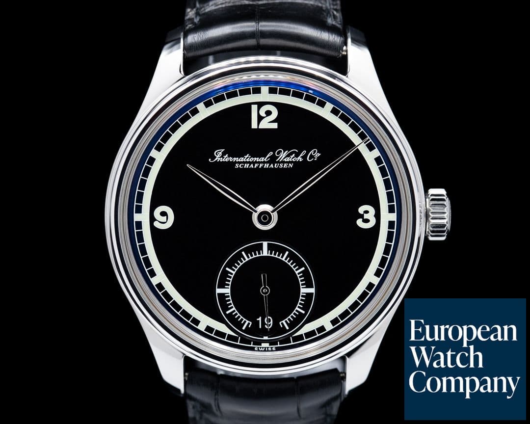 Image of IWC Portuguese Hand Wound Eight Days SS / Black Dial 75th Anniversary