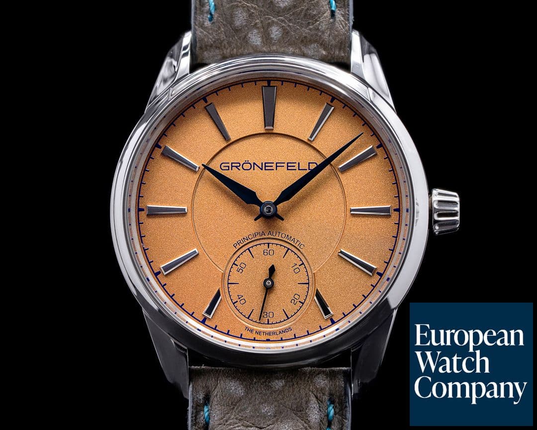 Image of Gronefeld 1941 Principia Automatic Steel Salmon Dial 2020