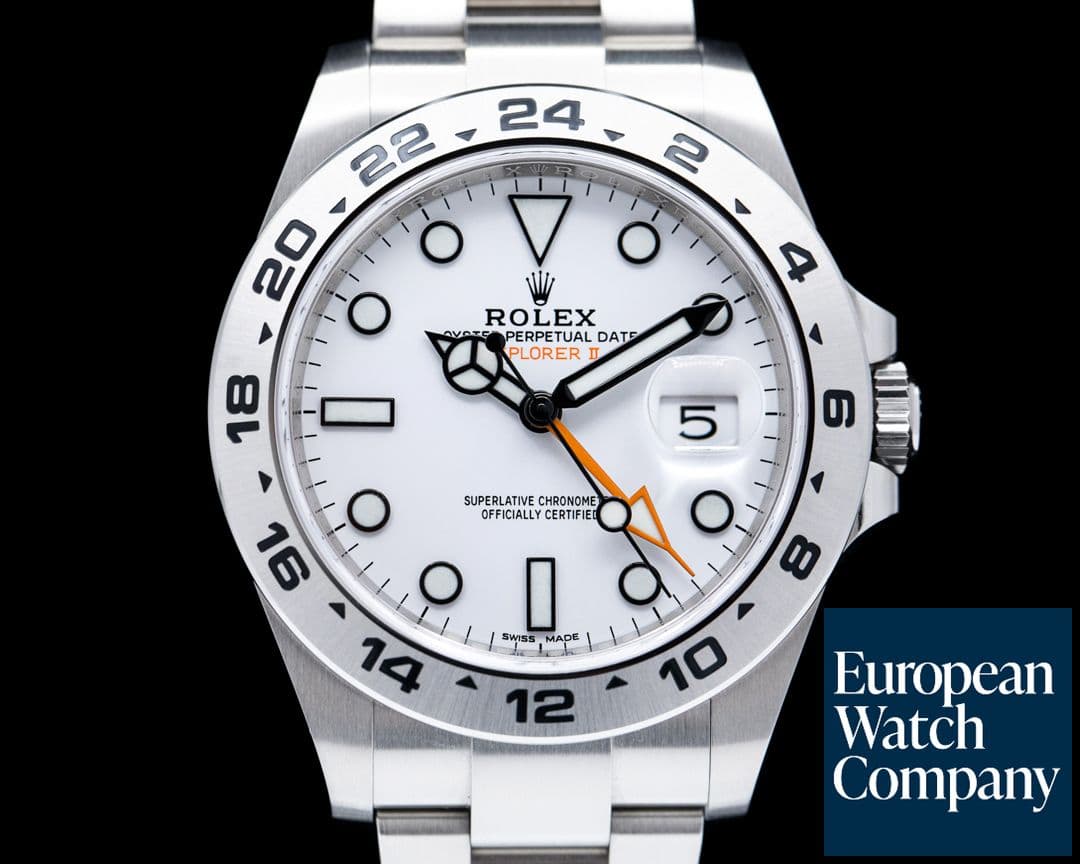 Image of Rolex Explorer II 216570 White Dial SS 2020