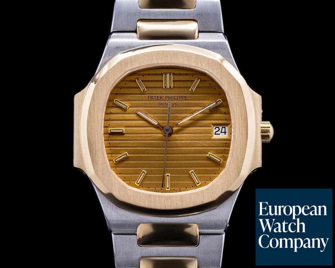 Image of Patek Philippe Nautilus Mid Size 3900 Quartz Champagne Dial YG / SS 