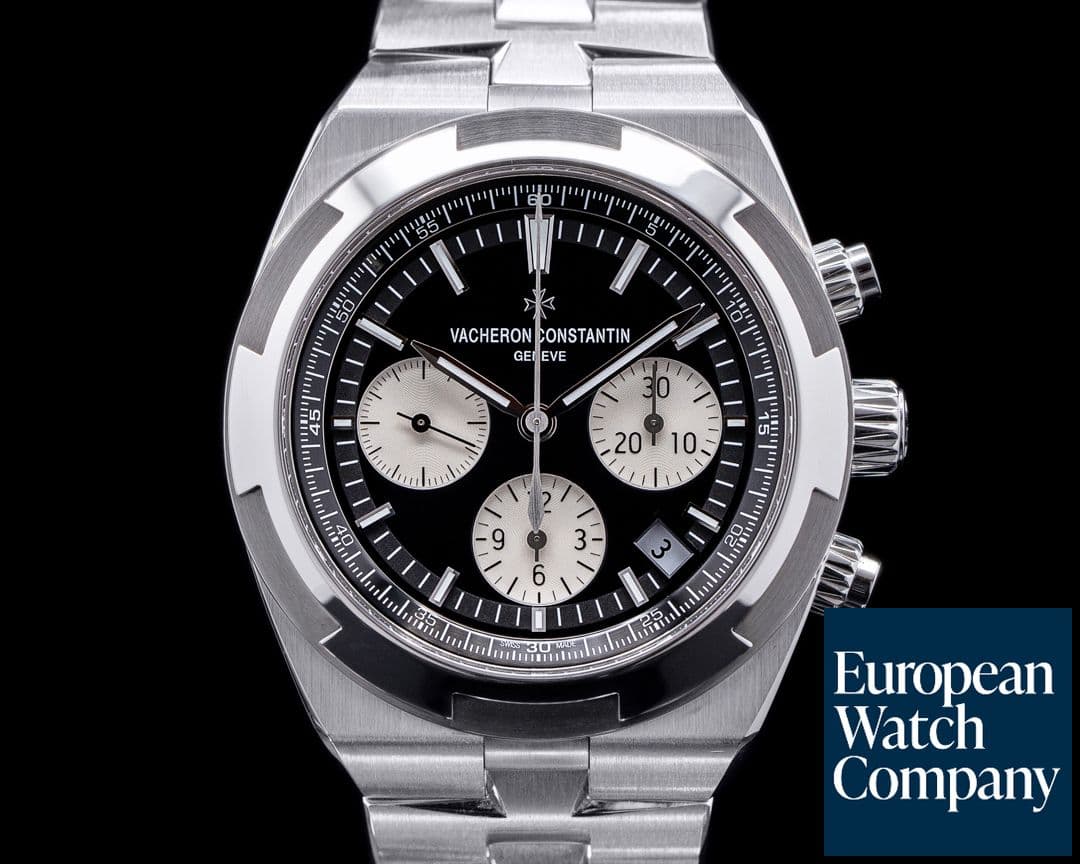Image of Vacheron Constantin Overseas 5500V/110A Chronograph Black Panda Dial SS / SS UNWORN