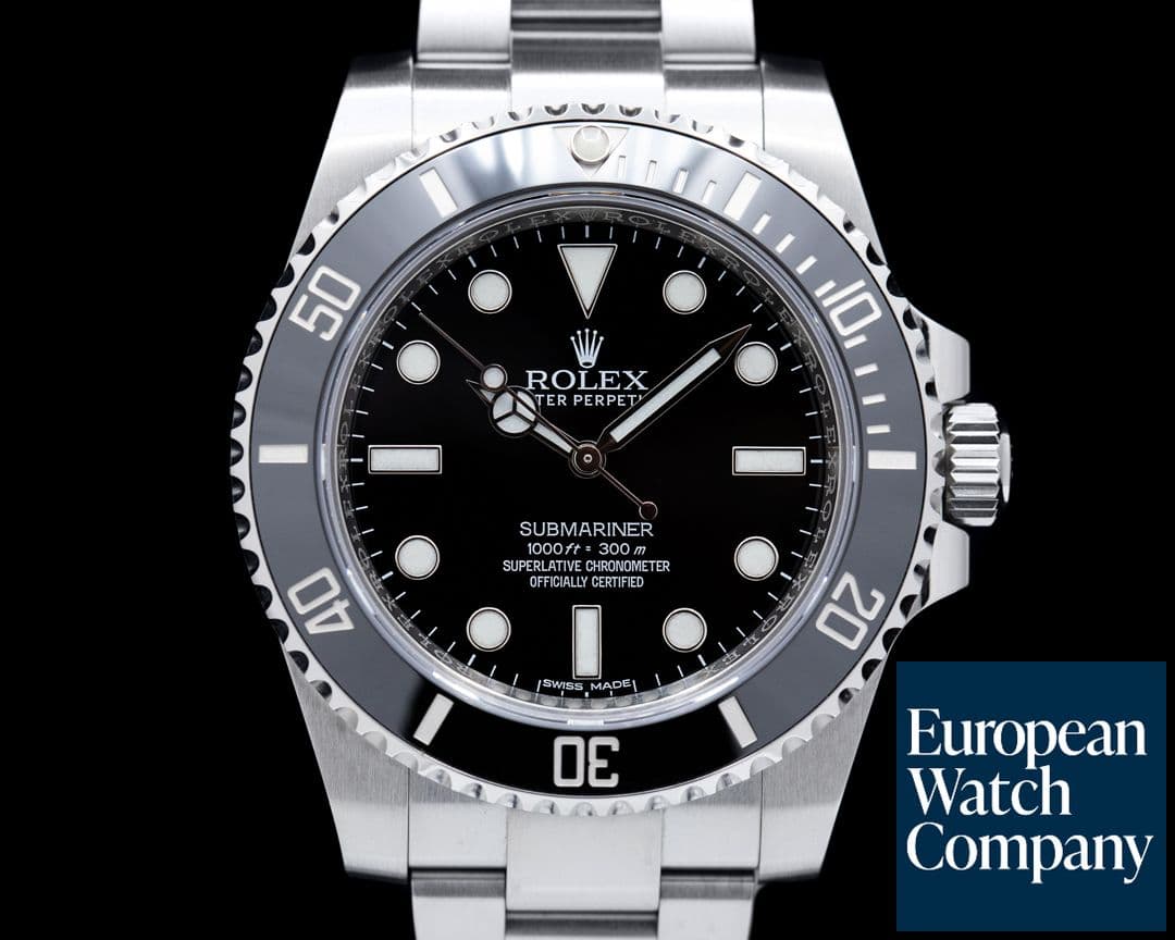 Image of Rolex Submariner 114060 No Date Ceramic Bezel SS