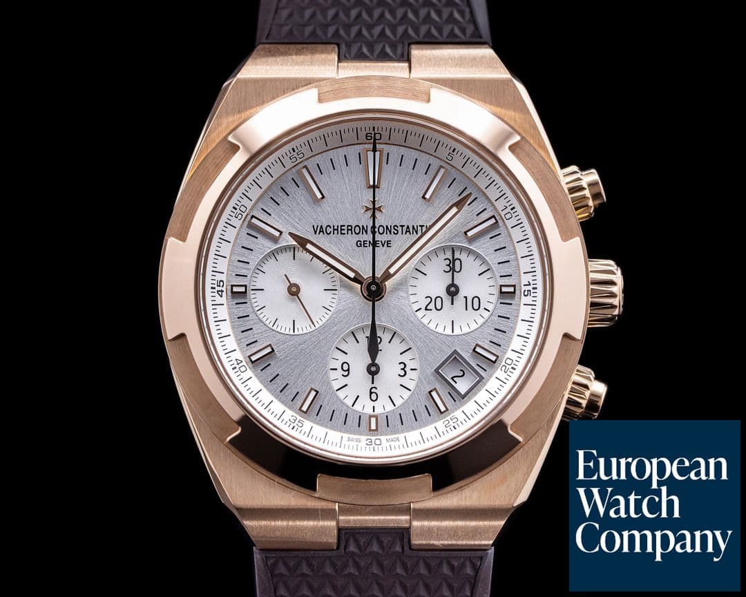Image of Vacheron Constantin Overseas Chronograph 5500v Rose Gold Silver Dial UNWORN 2021 
