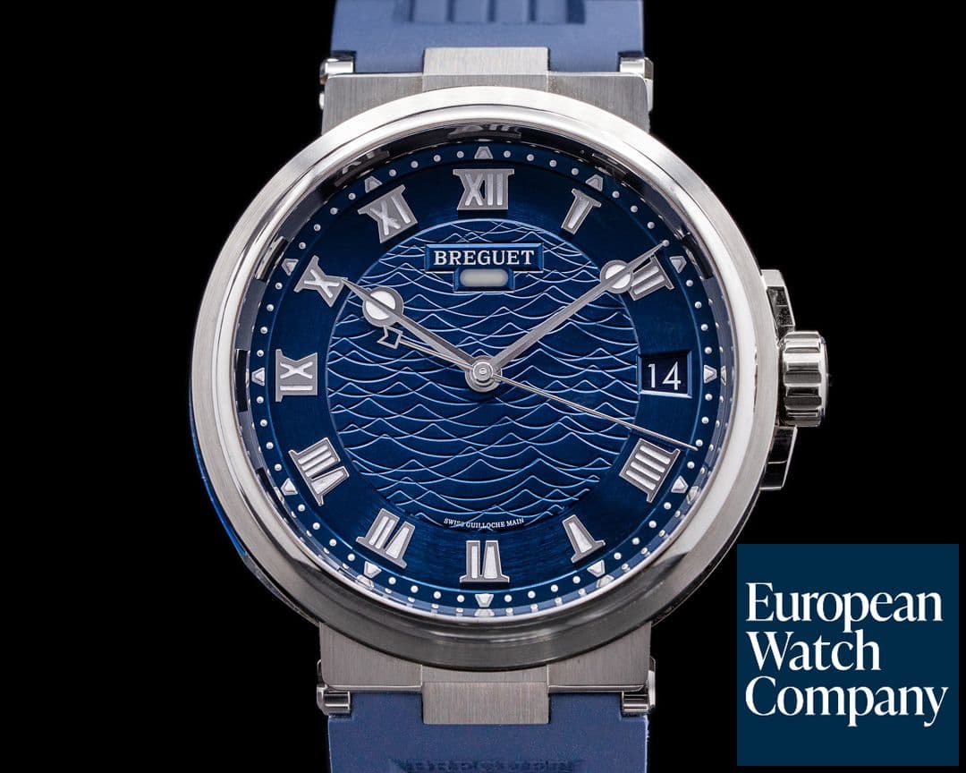 Image of Breguet Marine Automatic 5517 White Gold / Rubber 40MM UNWORN