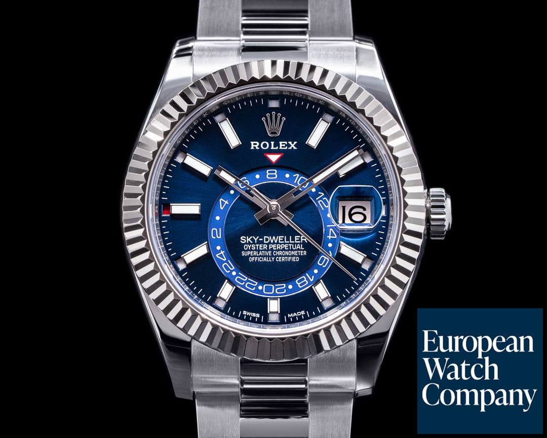 Image of Rolex Sky Dweller 326934 Steel Blue SS / Oyster