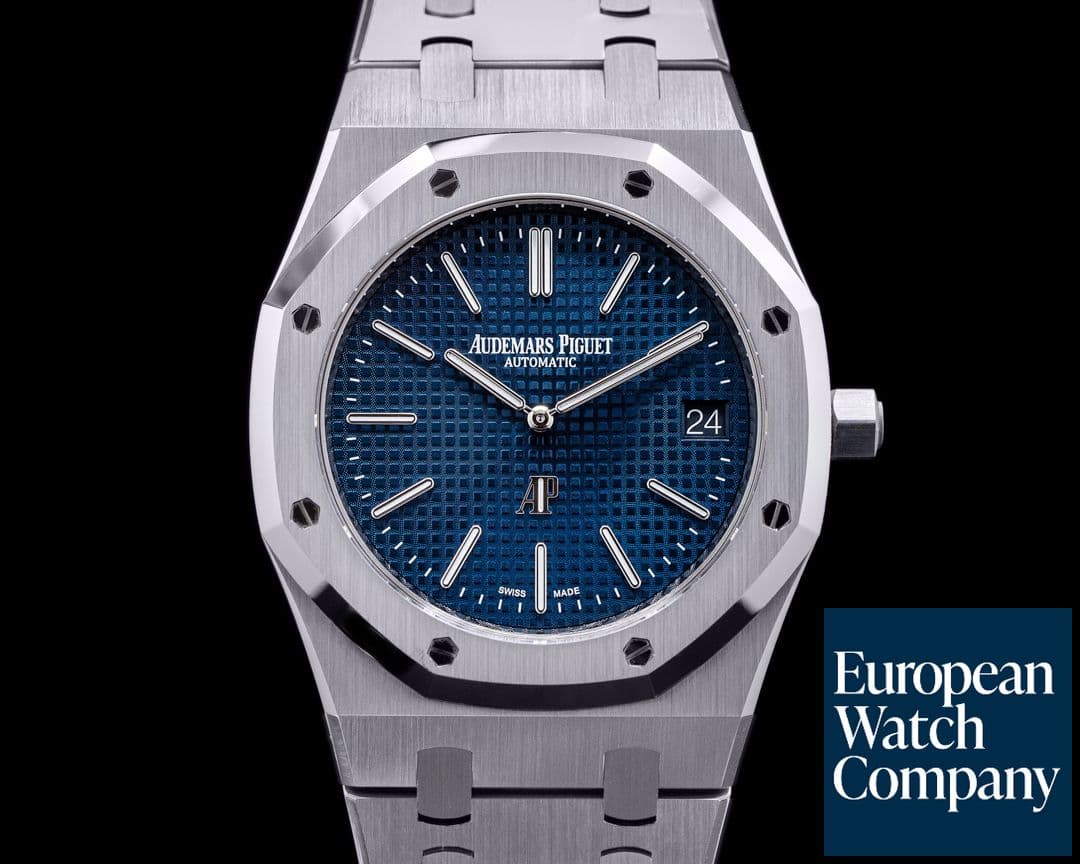 Image of Audemars Piguet Royal Oak Extra Thin Blue Dial SS 15202ST 