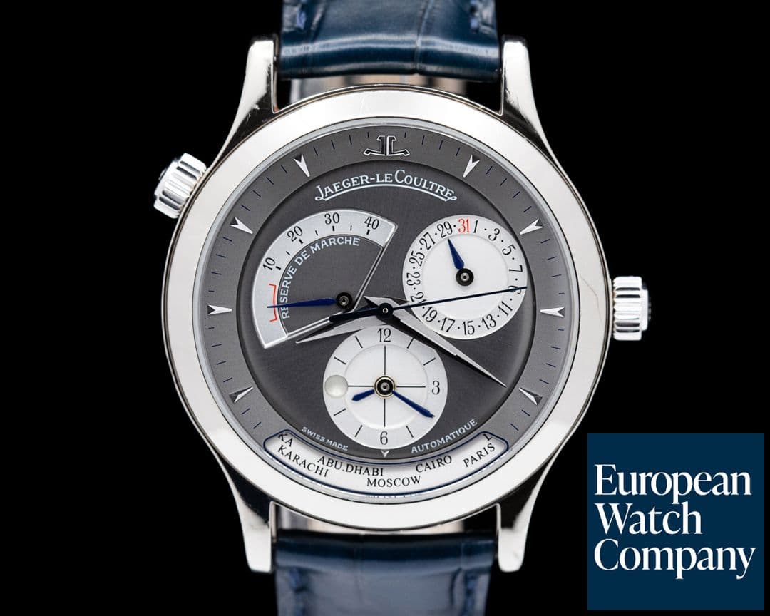 Image of Jaeger LeCoultre Master Geographic 18K White Gold 38MM RARE