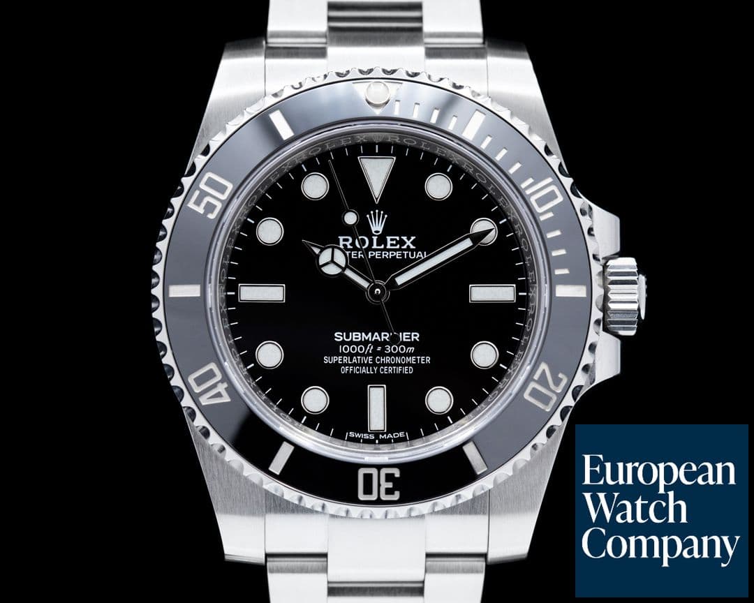 Image of Rolex Submariner 114060 No Date Ceramic Bezel SS