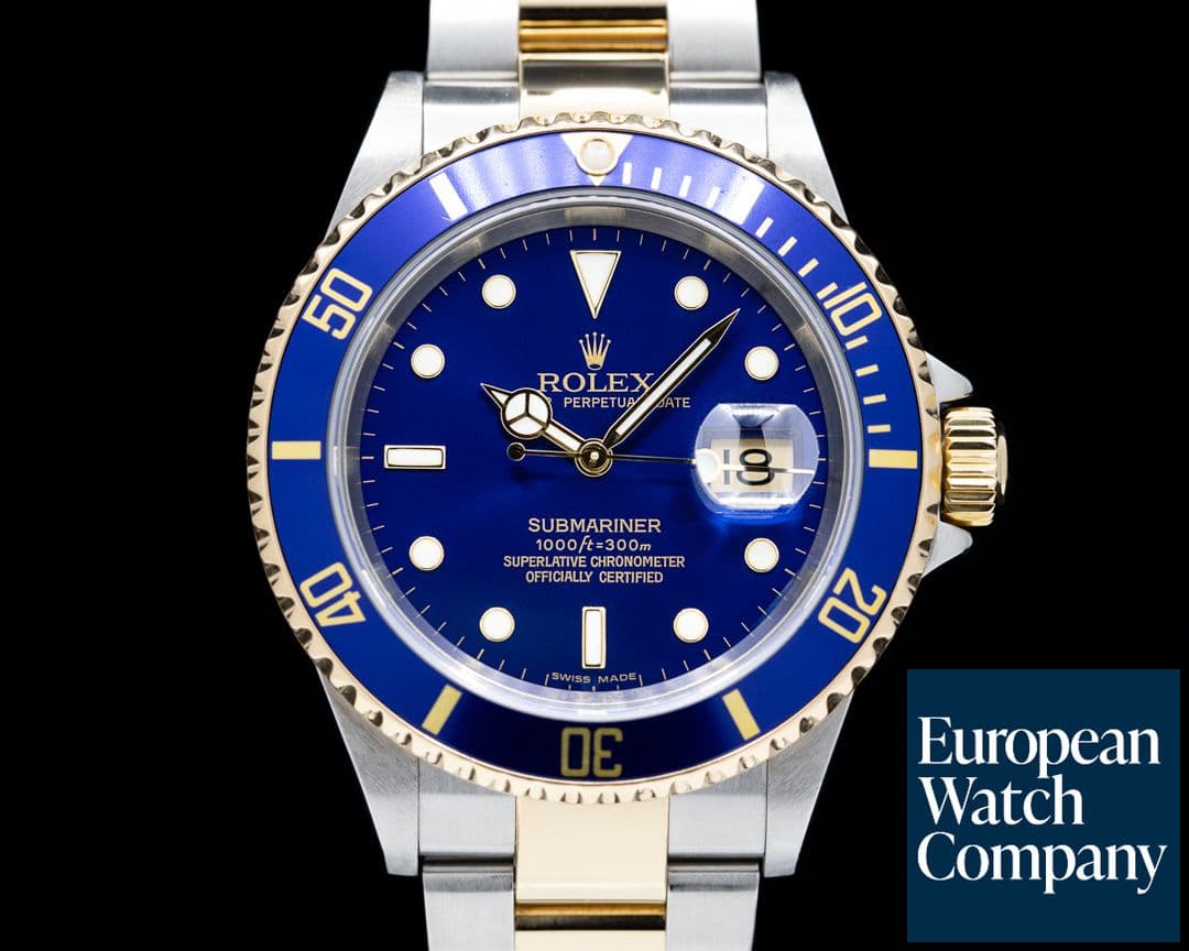 Image of Rolex Submariner 16613 Blue Dial SS 18K 2006