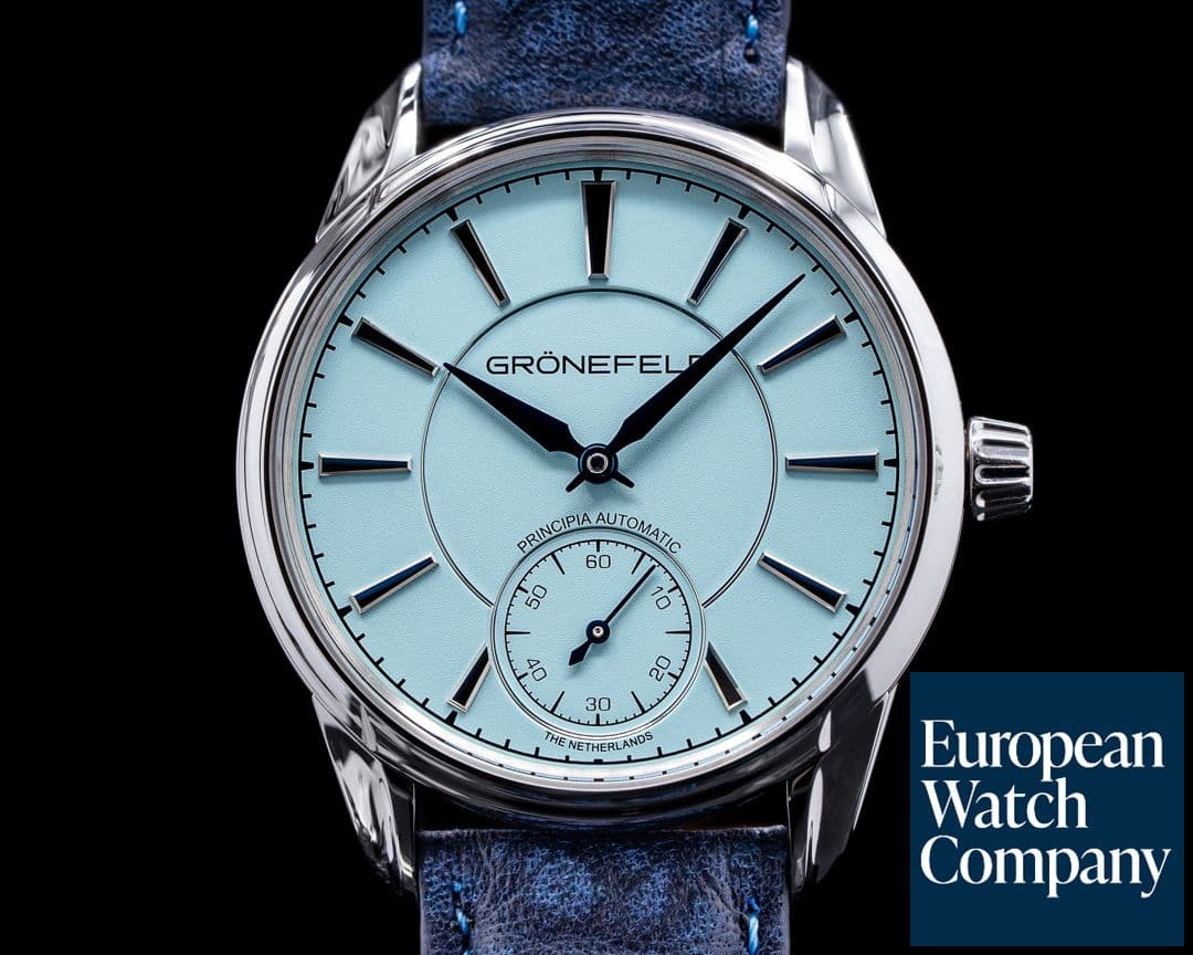 Image of Gronefeld 1941 Principia Automatic Steel Turquoise Dial 2021 UNWORN