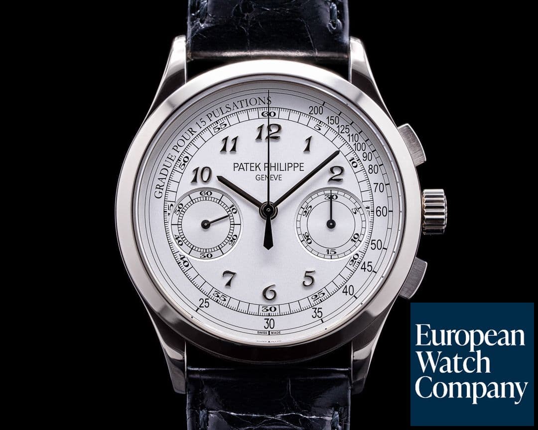 Image of Patek Philippe Chronograph 5170G 18K White Gold / Silver Pulsation 