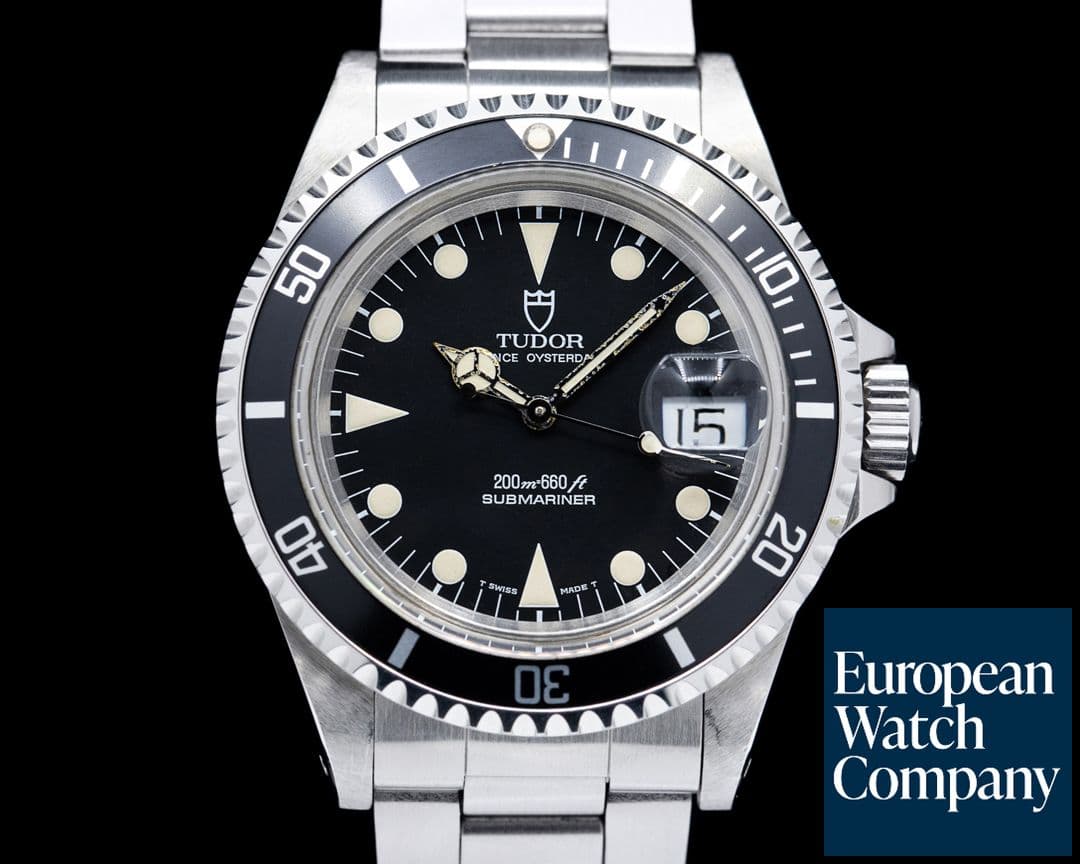 Image of Tudor Submariner 79090 SS Black Dial BOX & PAPERS