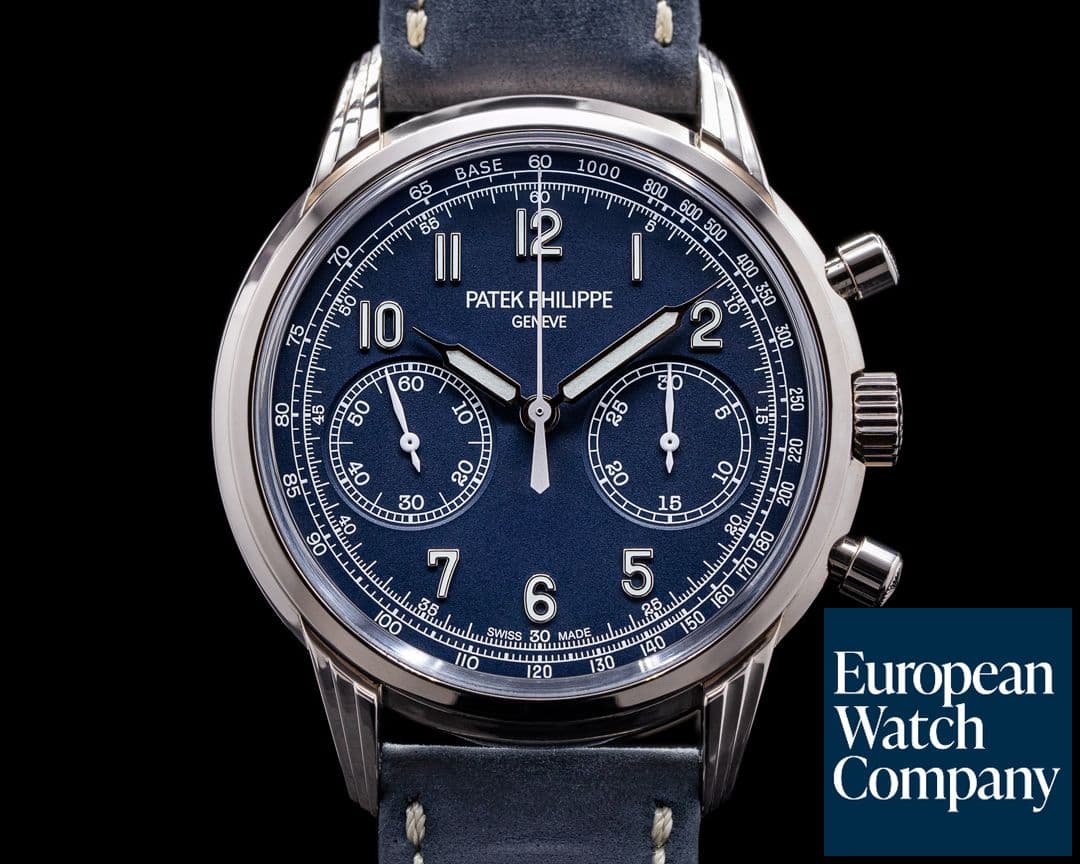 Image of Patek Philippe Chronograph 5172G 18K White Gold Blue Dial