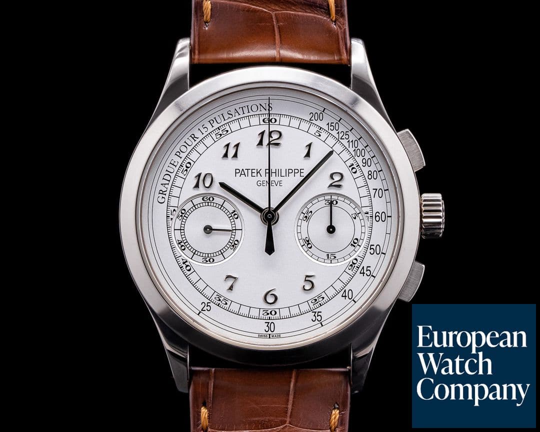 Image of Patek Philippe Chronograph 5170G 18K White Gold / Silver Pulsation 