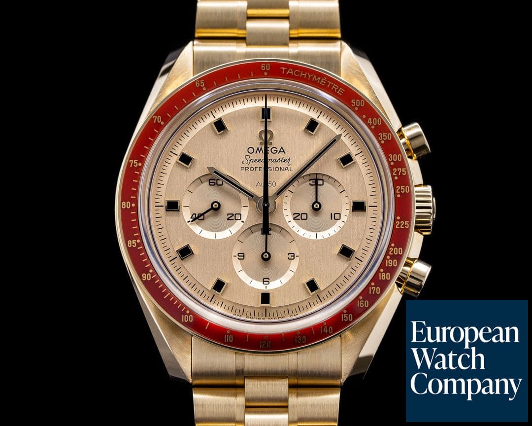 Image of Omega Apollo XI 50th Anniversary Speedmaster 18K Yellow Gold 