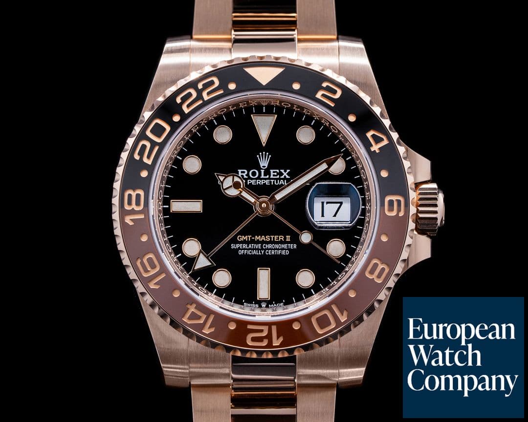 Image of Rolex GMT Master II 126715 18K Everose Ceramic Root Beer UNWORN 2021