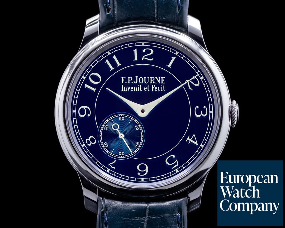 Image of F. P. Journe Chronometre Bleu Tantalum Blue Dial 