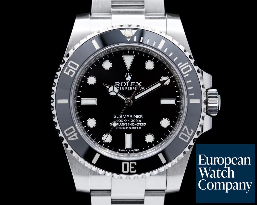 Image of Rolex Submariner 114060 No Date Ceramic Bezel SS