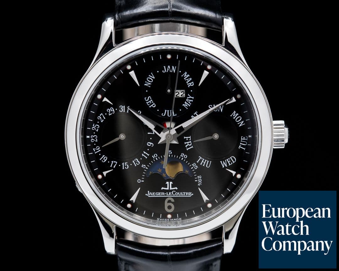 Image of Jaeger LeCoultre Master Perpetual SS Black Dial 
