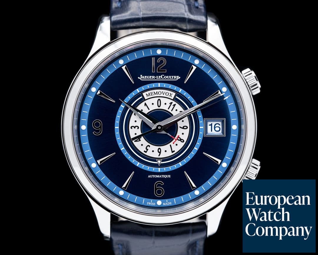 Image of Jaeger LeCoultre Master Control Memovox Timer Alarm SS Blue Dial LIMITED