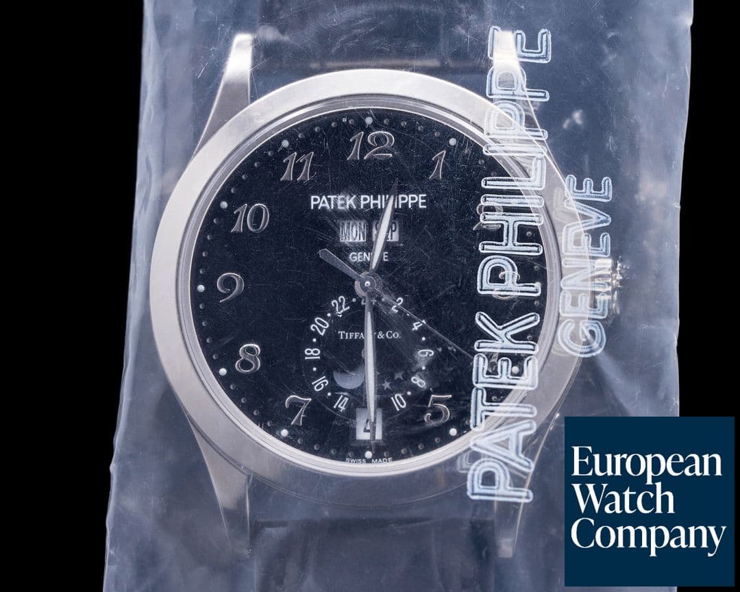 Image of Patek Philippe Annual Calendar 5396G-012 Black Dial TIFFANY & CO SEALED! 