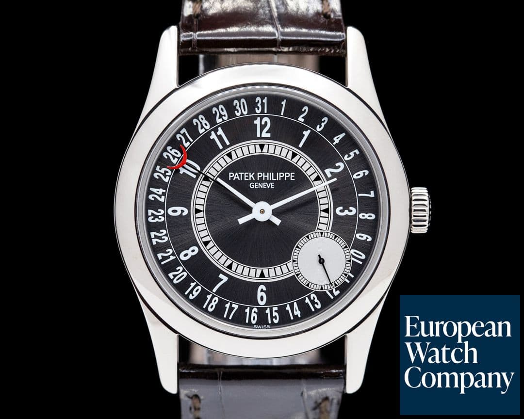 Image of Patek Philippe Calatrava 6000G Gray Dial 18K White Gold / Deployant