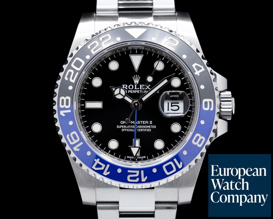 Image of Rolex GMT Master II 116710 Ceramic Batman SS Oyster Bracelet