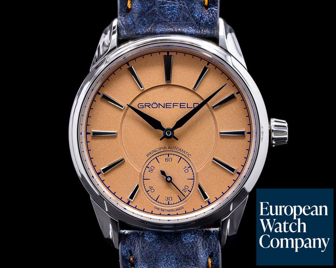 Image of Gronefeld 1941 Principia Automatic Steel Salmon Dial