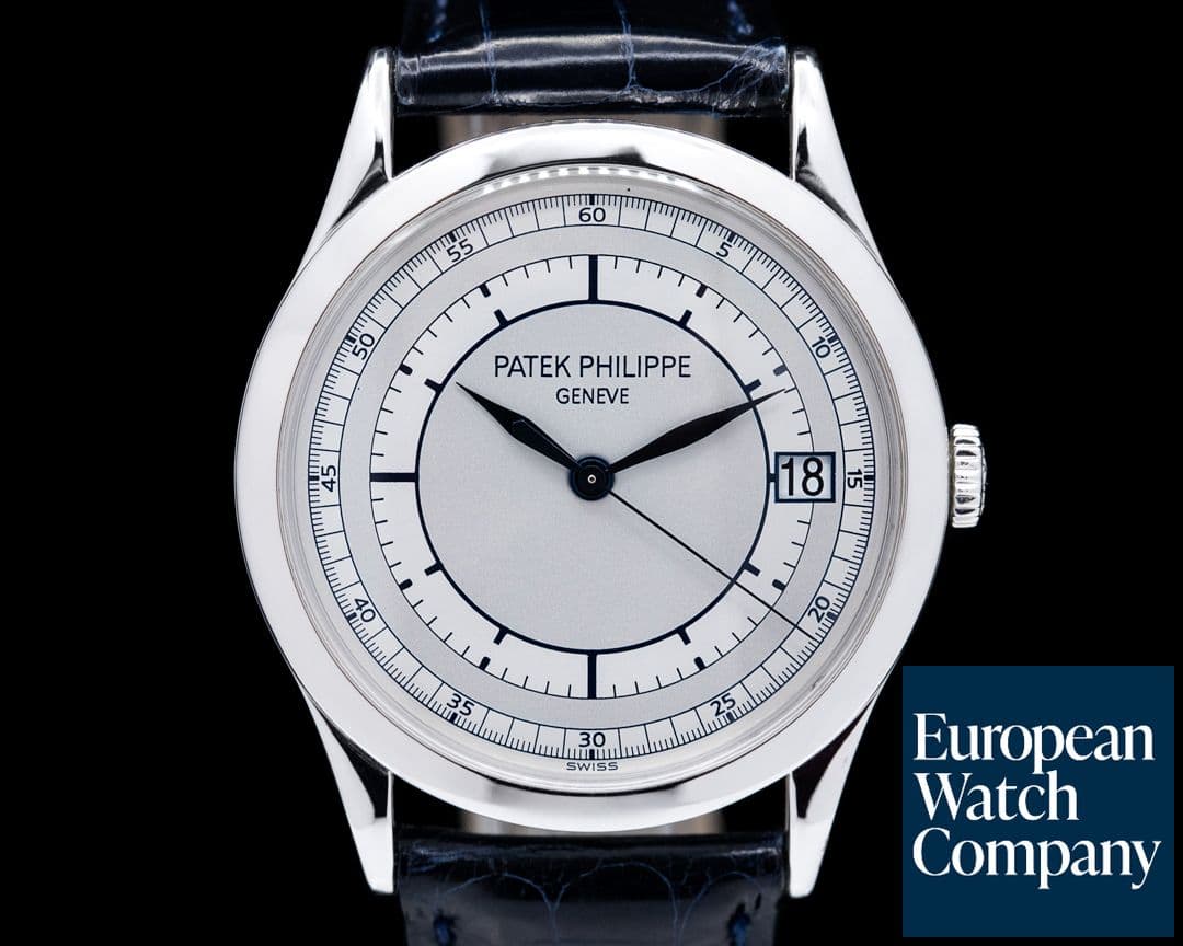 Image of Patek Philippe Calatrava 18K White Gold Sector Dial 