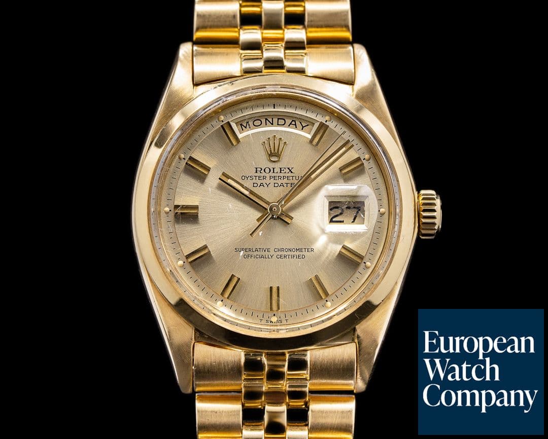 Image of Rolex Day Date Silver Dial 18k YG Jubilee Bracelet 1967